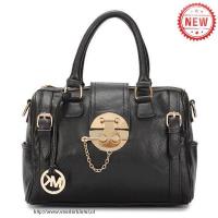 michael kors soft leer medium zwart bakken Outlet Ebay 33z09517